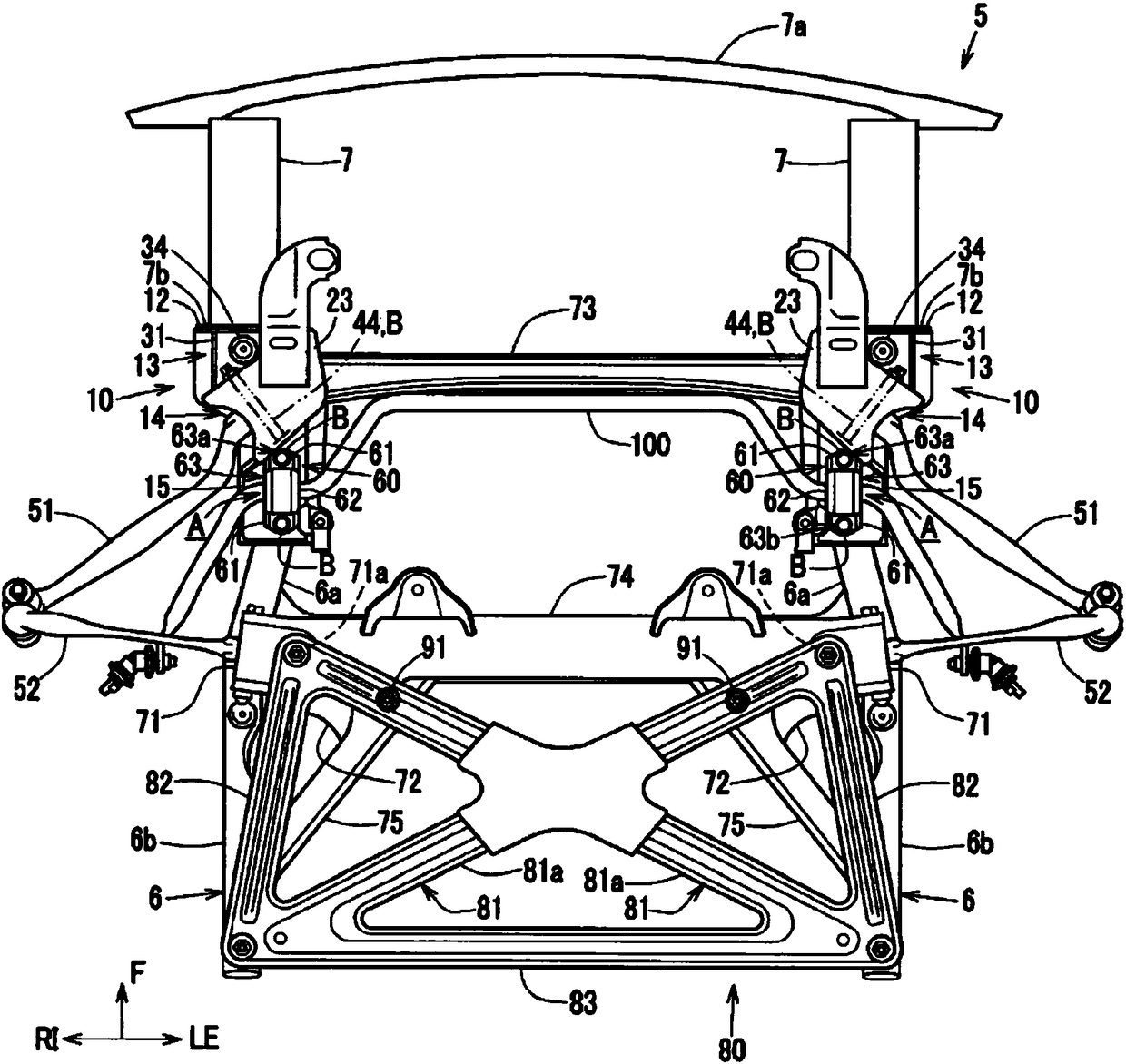 Front sub-frame structure