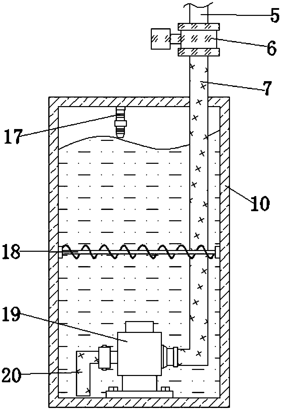 Agent mixing pharmaceutical machine with water feeding and heating functions