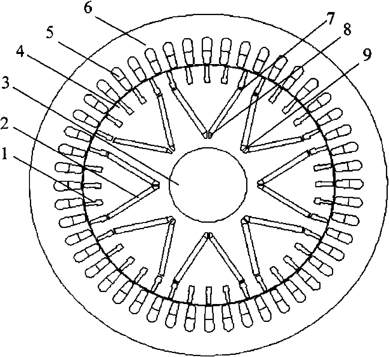Self-starting permanent magnet motor provided with composite material starting conducting bars
