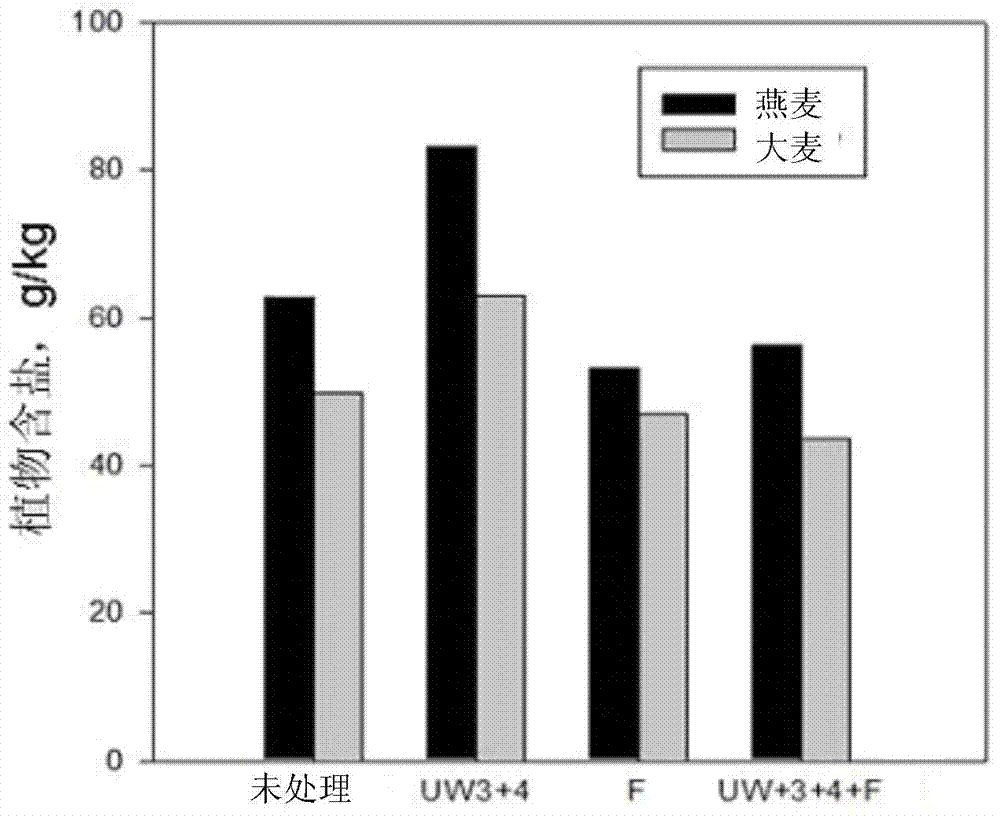 Method for biological remediation of soil with saline-alkali harms and application