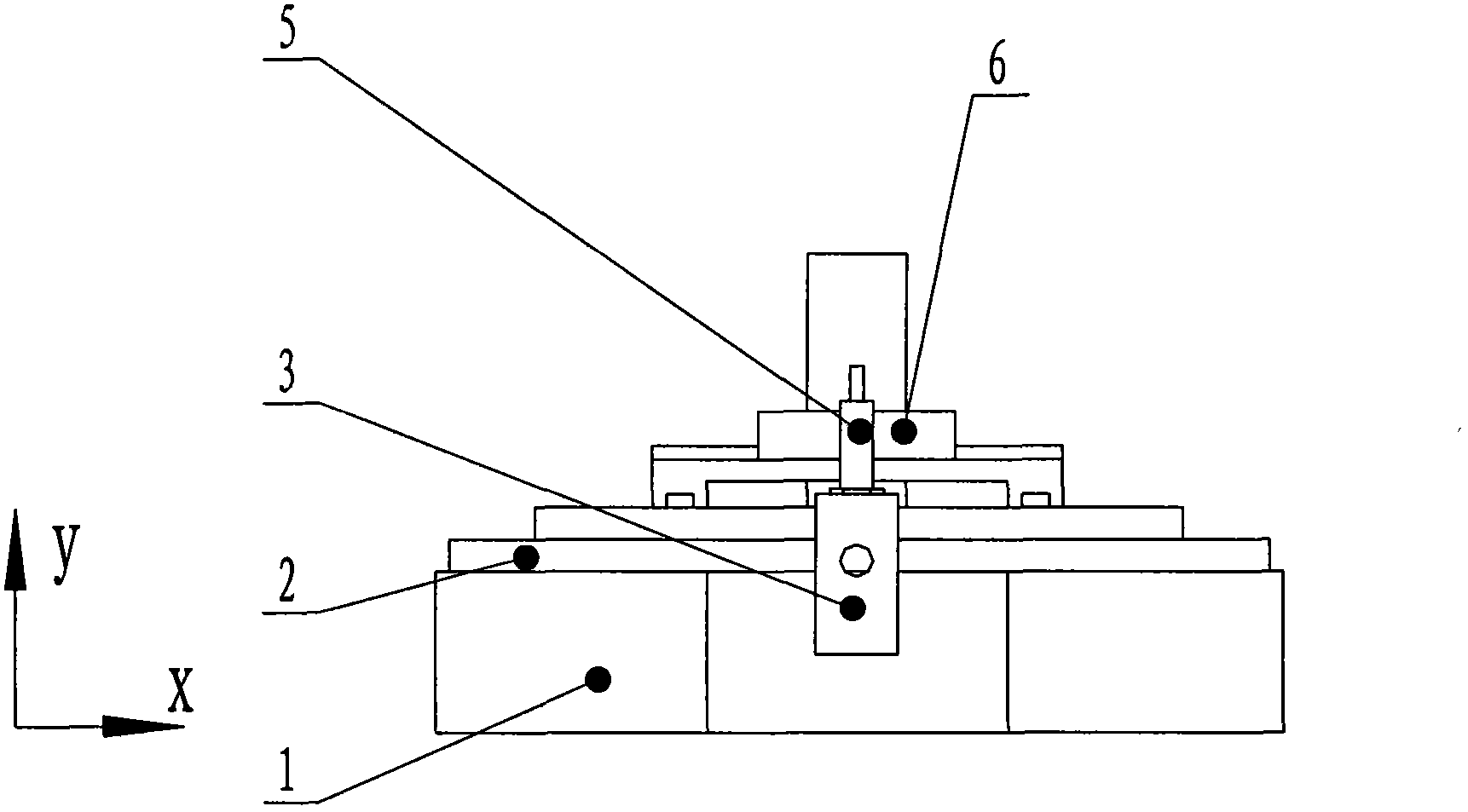 Metering type high-precision x-ray microscope sample scanning table