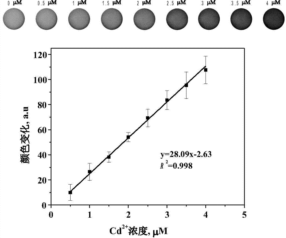 Method for rapid detection of cadmium in rice by combination of solid phase extraction and fluorescent colorimetry