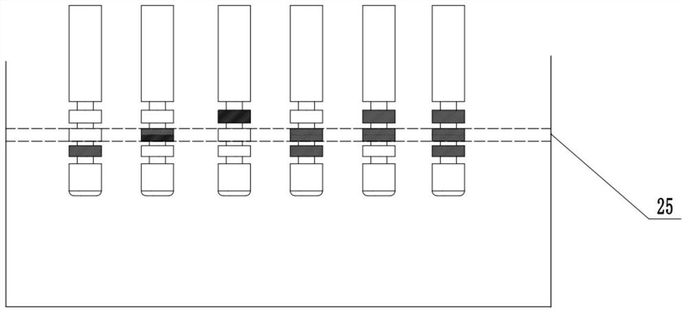 A simulation device and method for on-line detection of multi-phase mixed pipeline oil-water interface corrosion