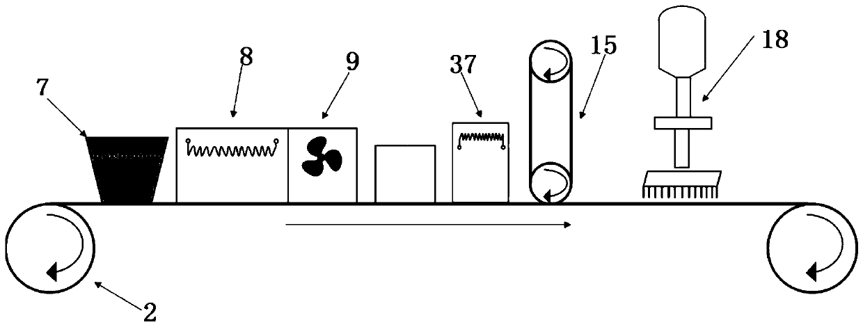 Pet silicone oil film recycling device and method for producing molten carbonate fuel cell diaphragm