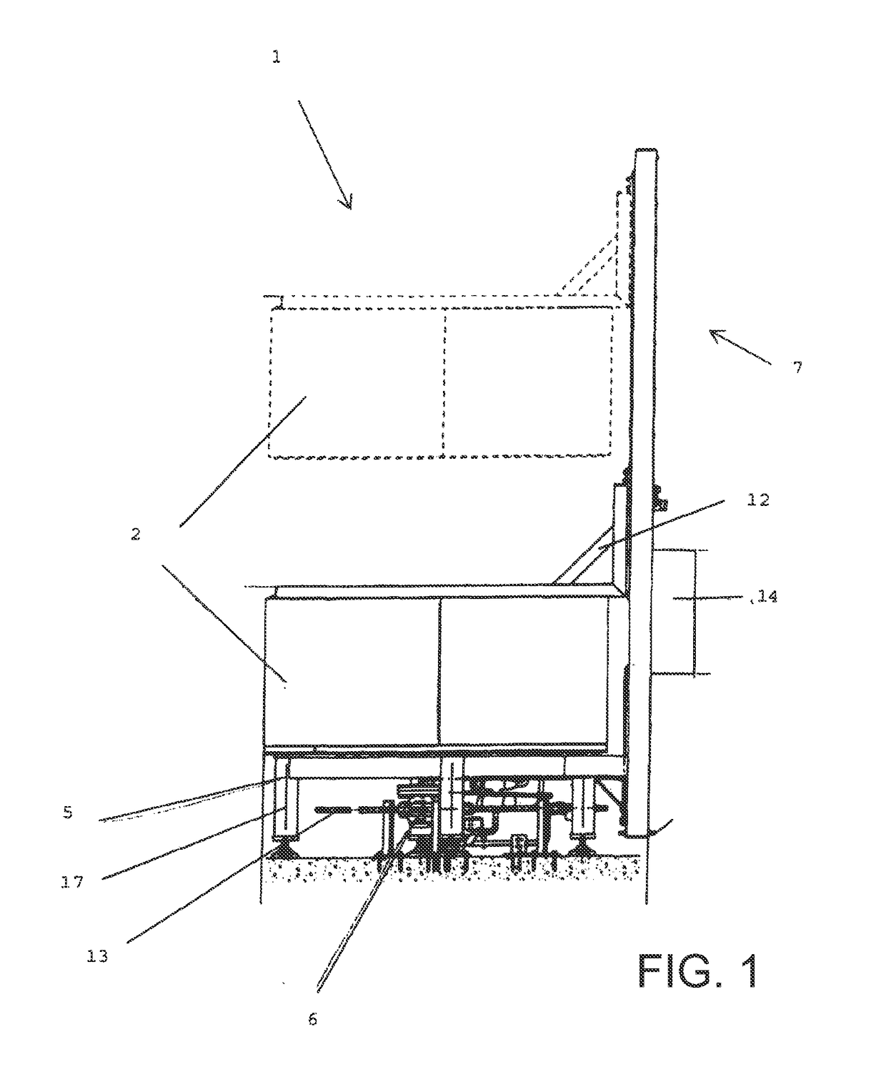 Device for preheating at least one mold