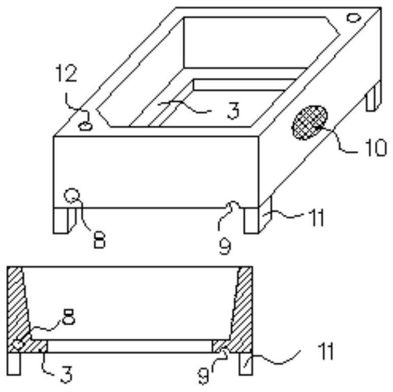 A kind of formwork for the construction of superimposed cross-section densely ribbed floor and its construction method