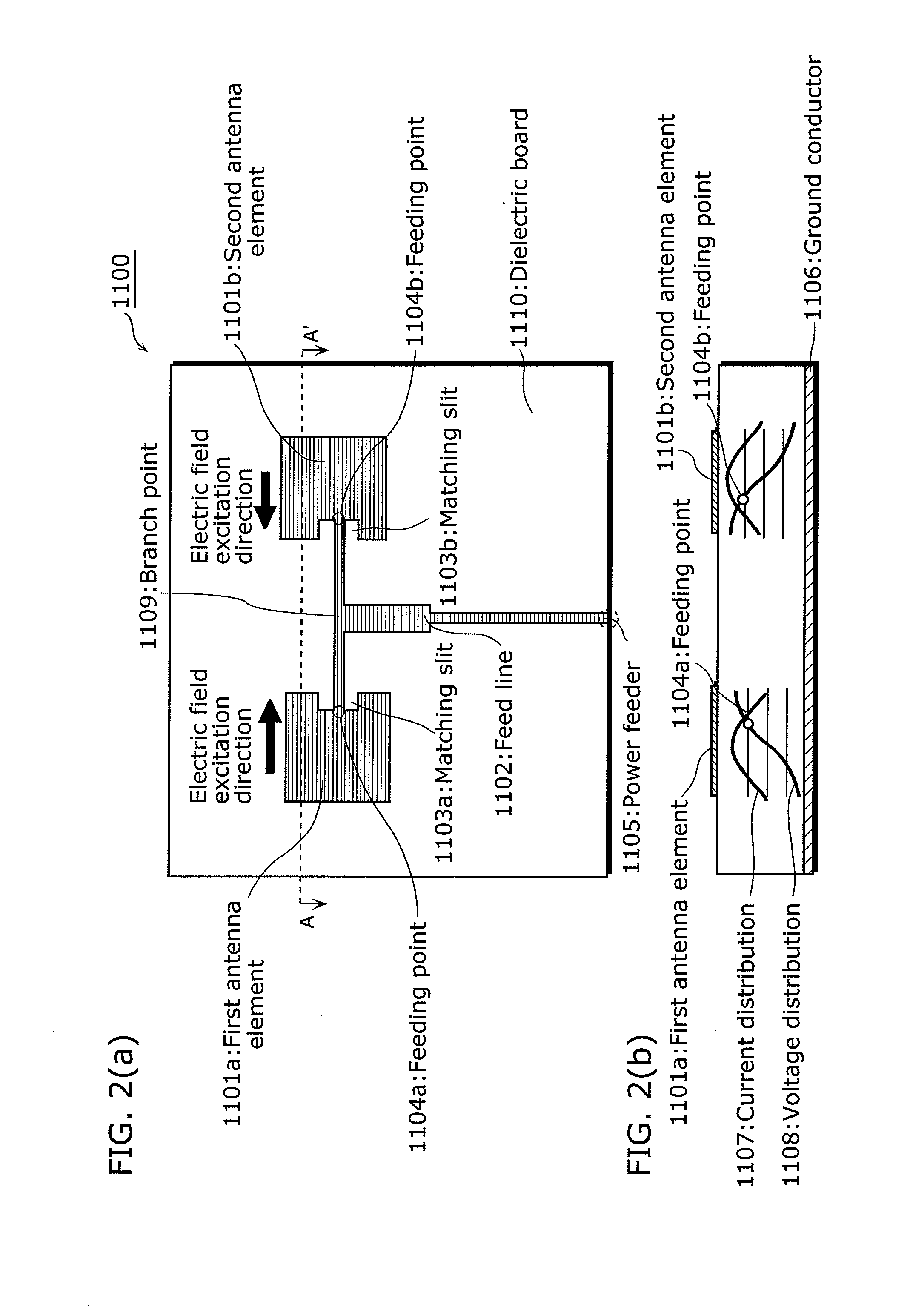 Planar antenna device and radio communication device using the same