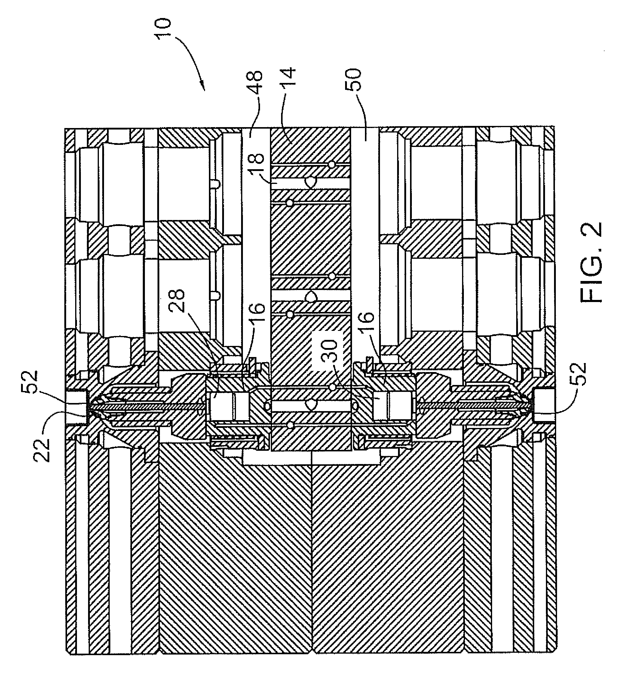 Injection apparatus for injection molding of thermoplastic parts
