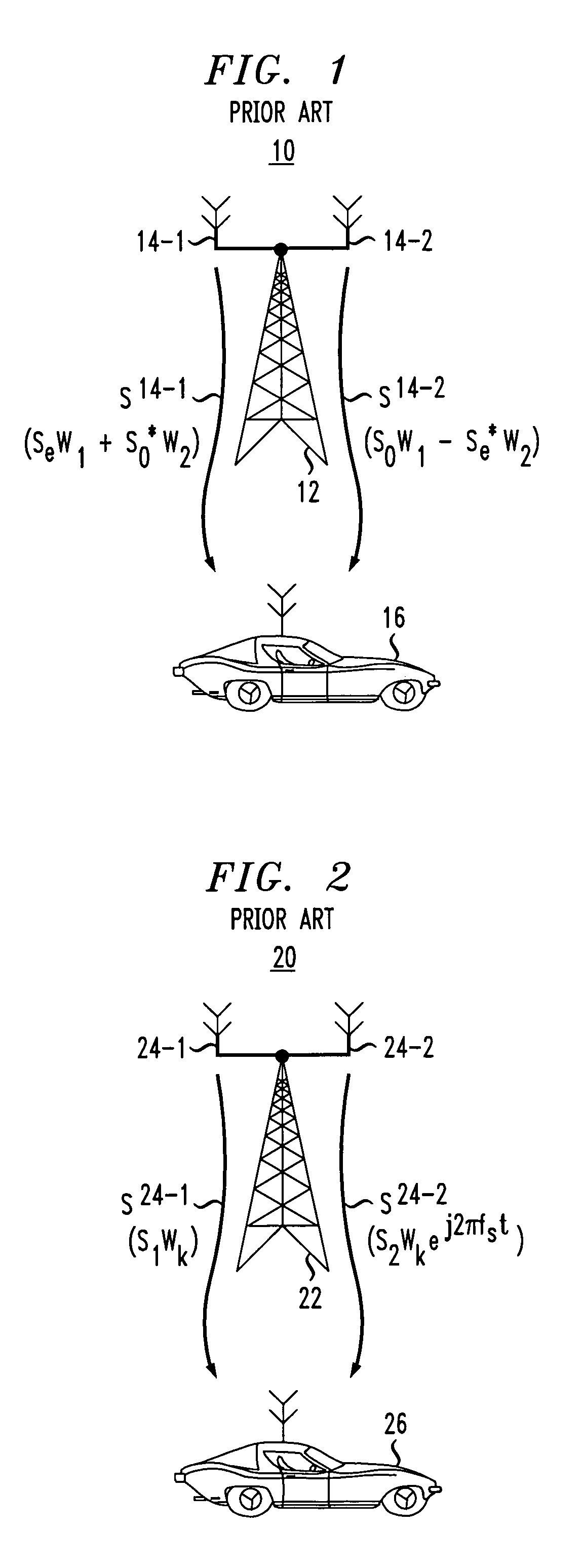 Split shift phase sweep transmit diversity