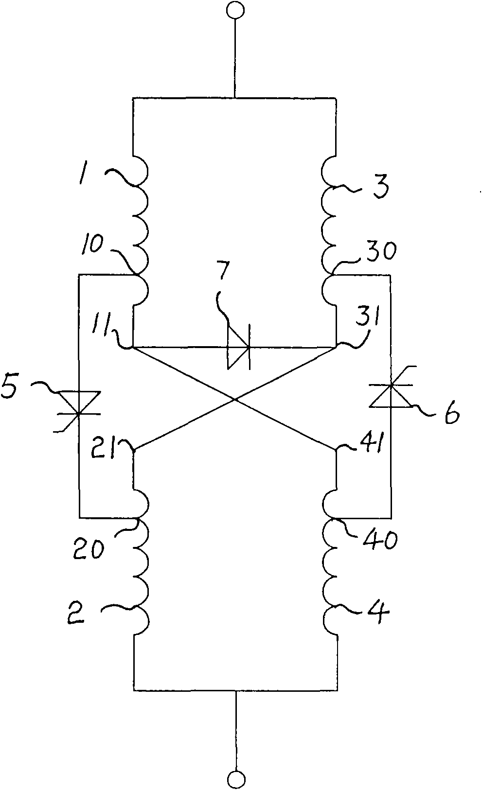Magnetic valve type controllable reactor