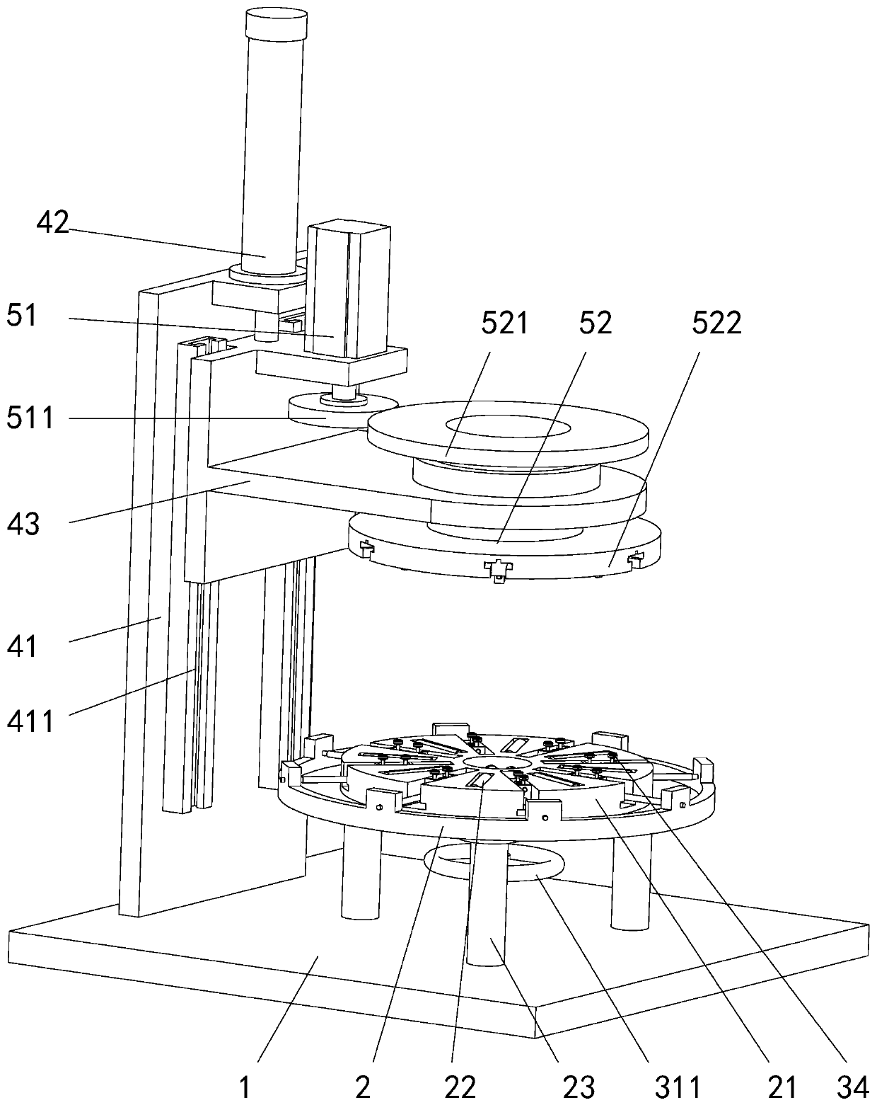 Rubber sealing ring molding trimming treatment machinery and treatment method thereof