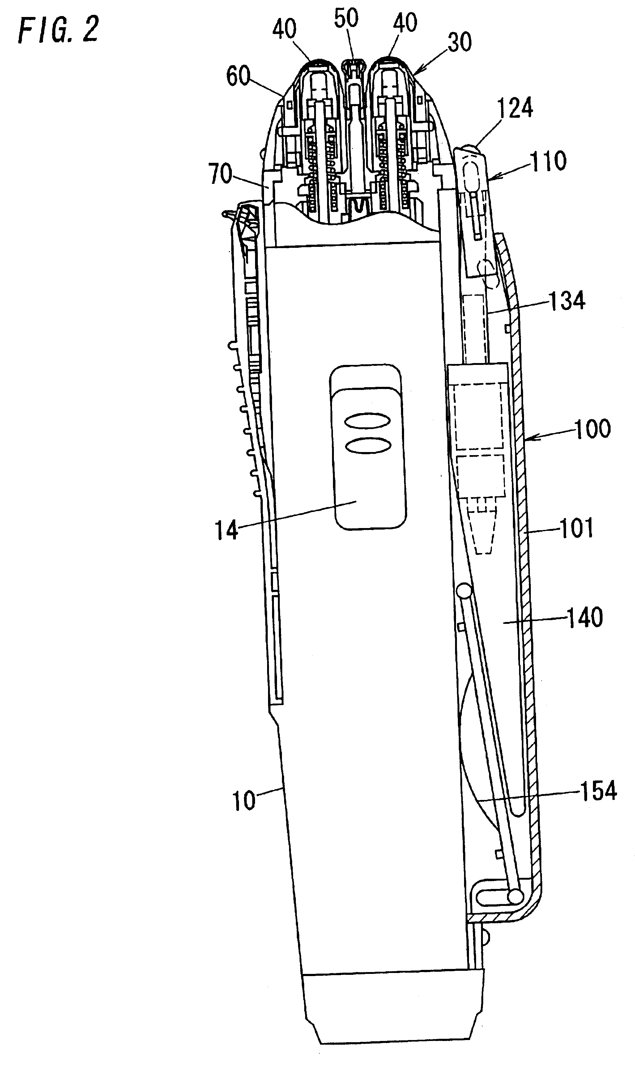 Hair removing device with a lotion applicator