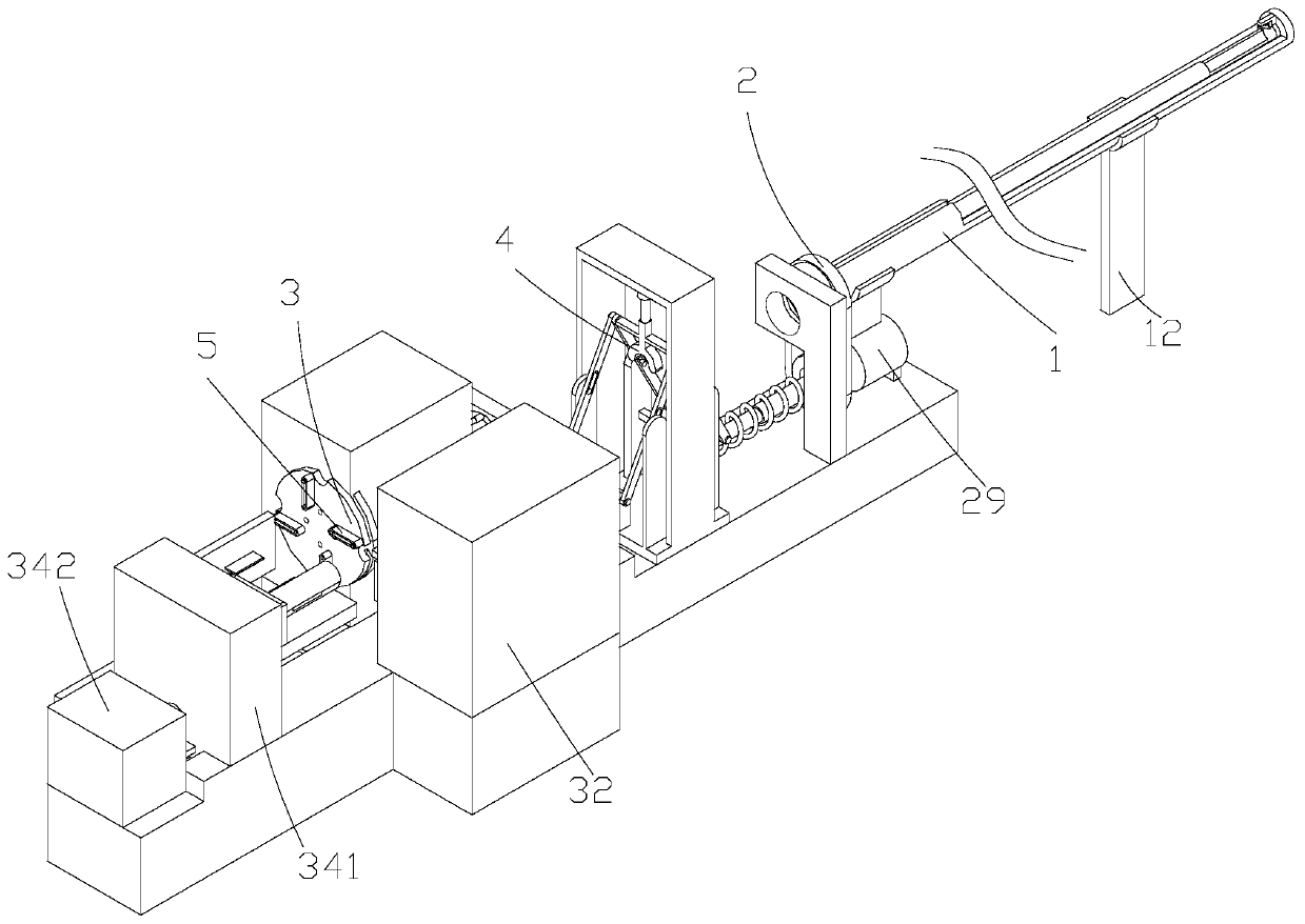 Reinforcing steel bar cutting-off machine for construction