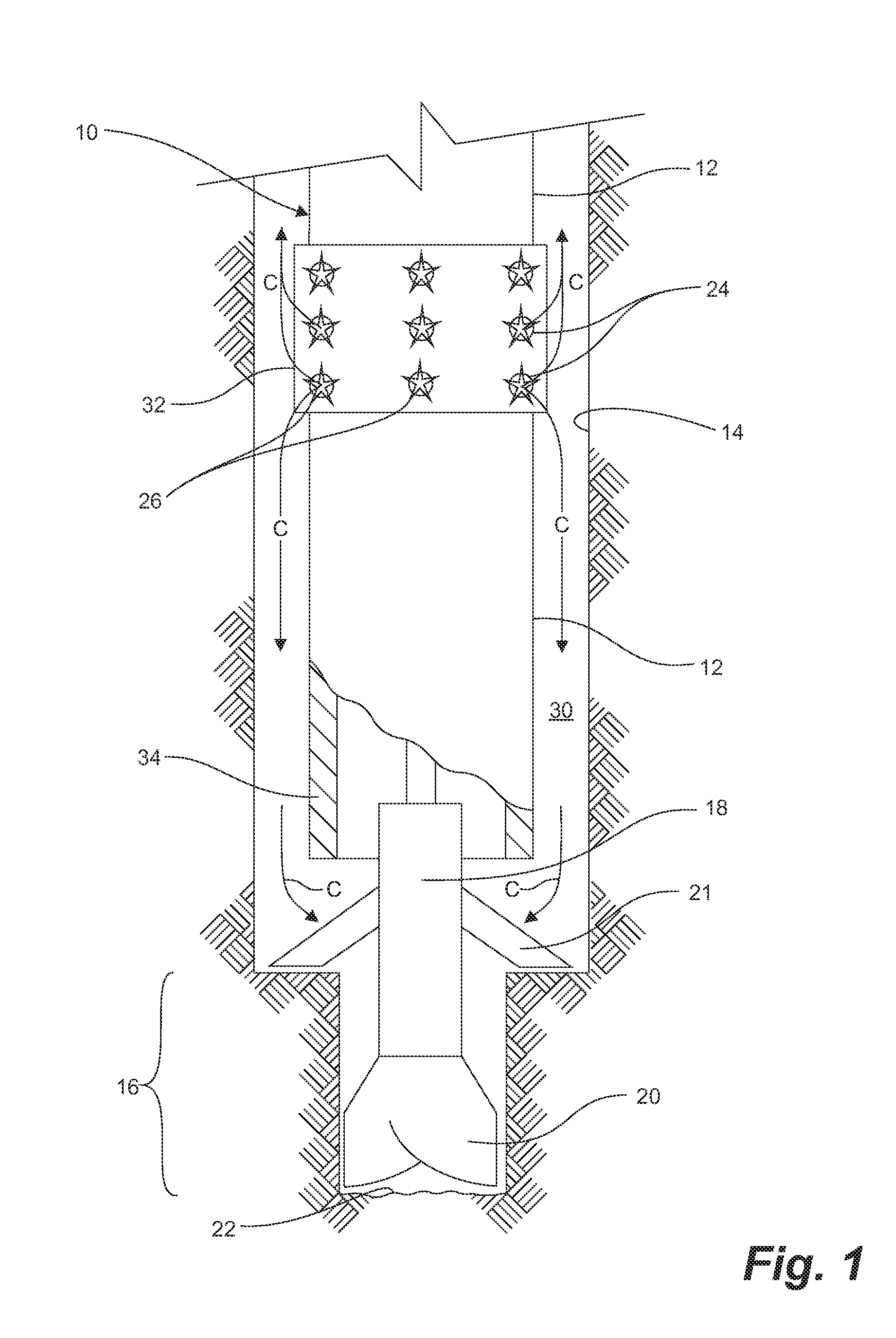 System for cementing tubulars comprising a mud motor