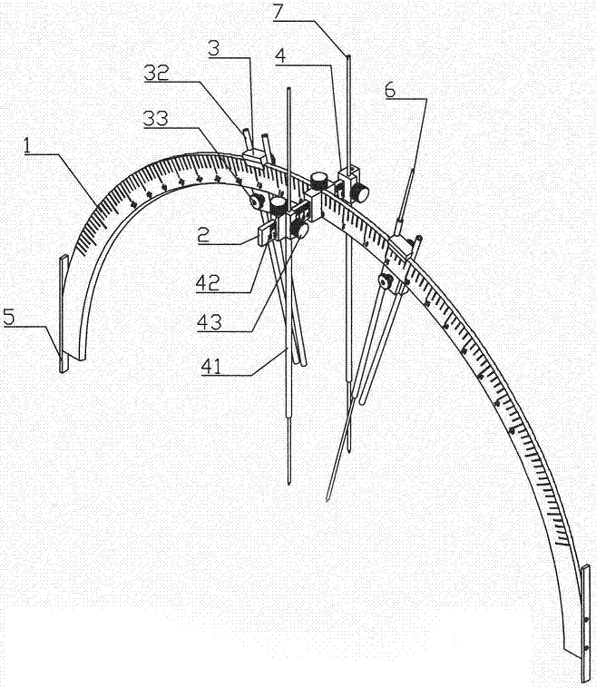 Closing spine puncture guiding instrument