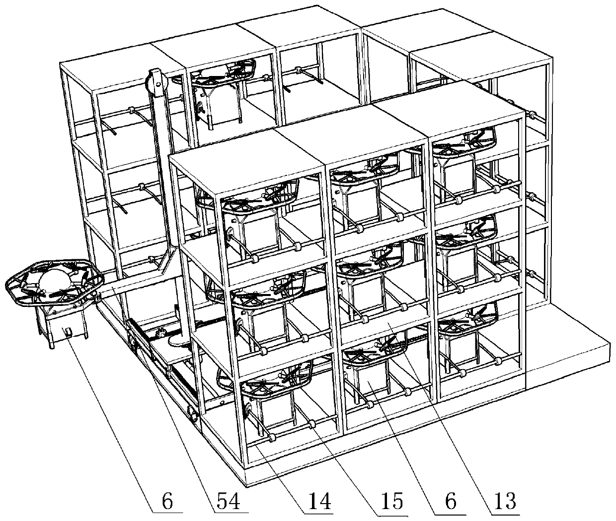 Coordinate platform of logistics flying delivery system