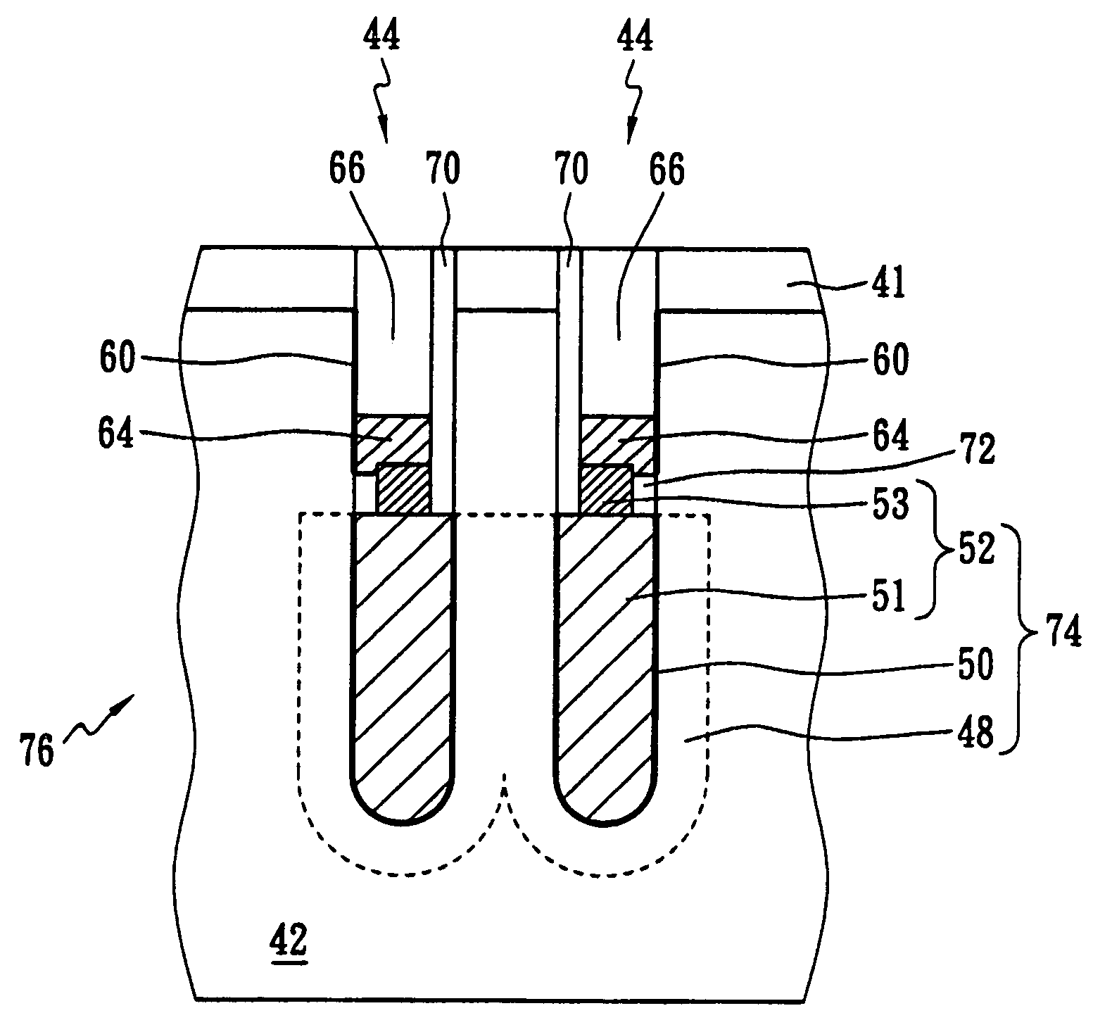 Trench capacitor and method for preparing the same