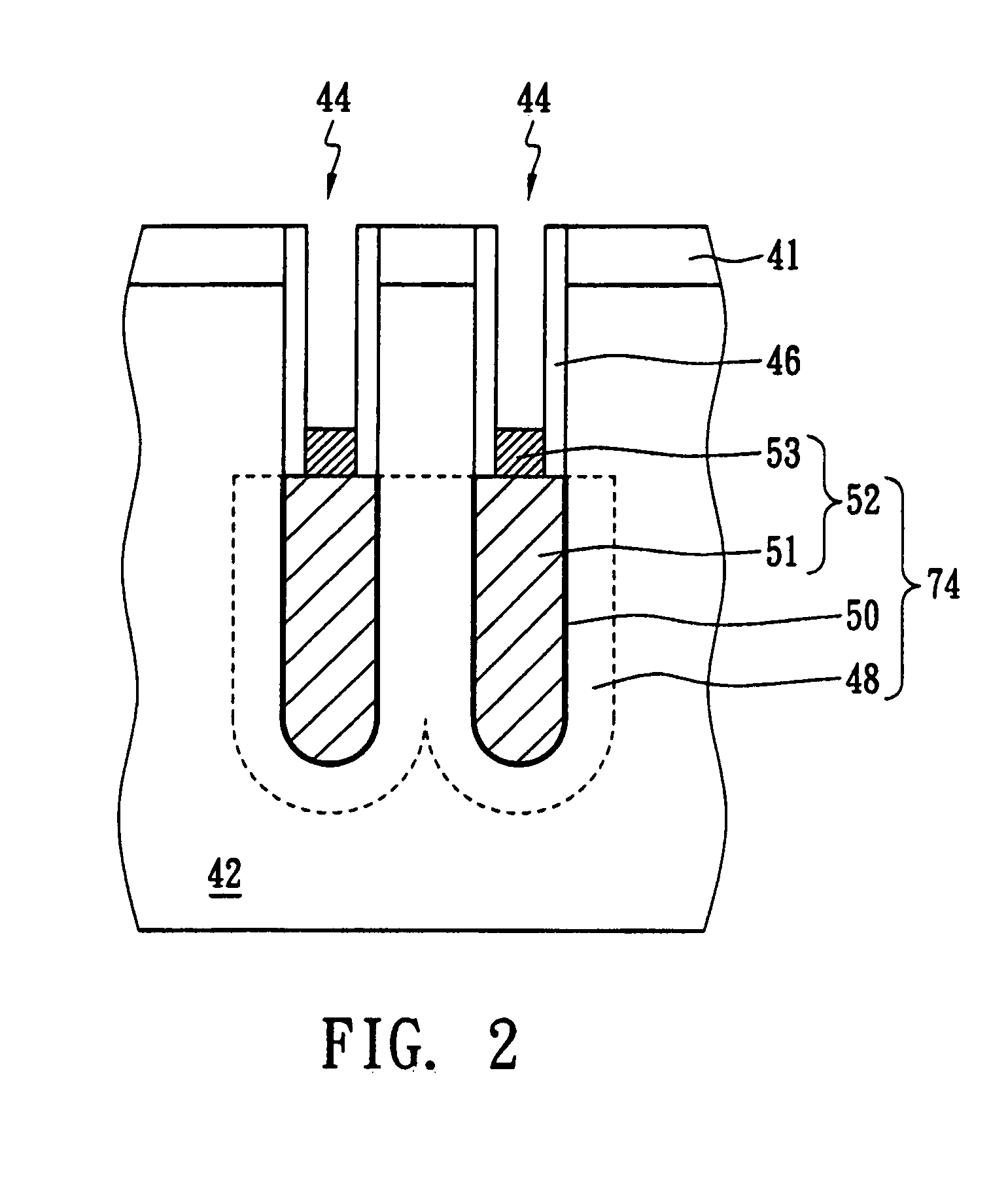 Trench capacitor and method for preparing the same