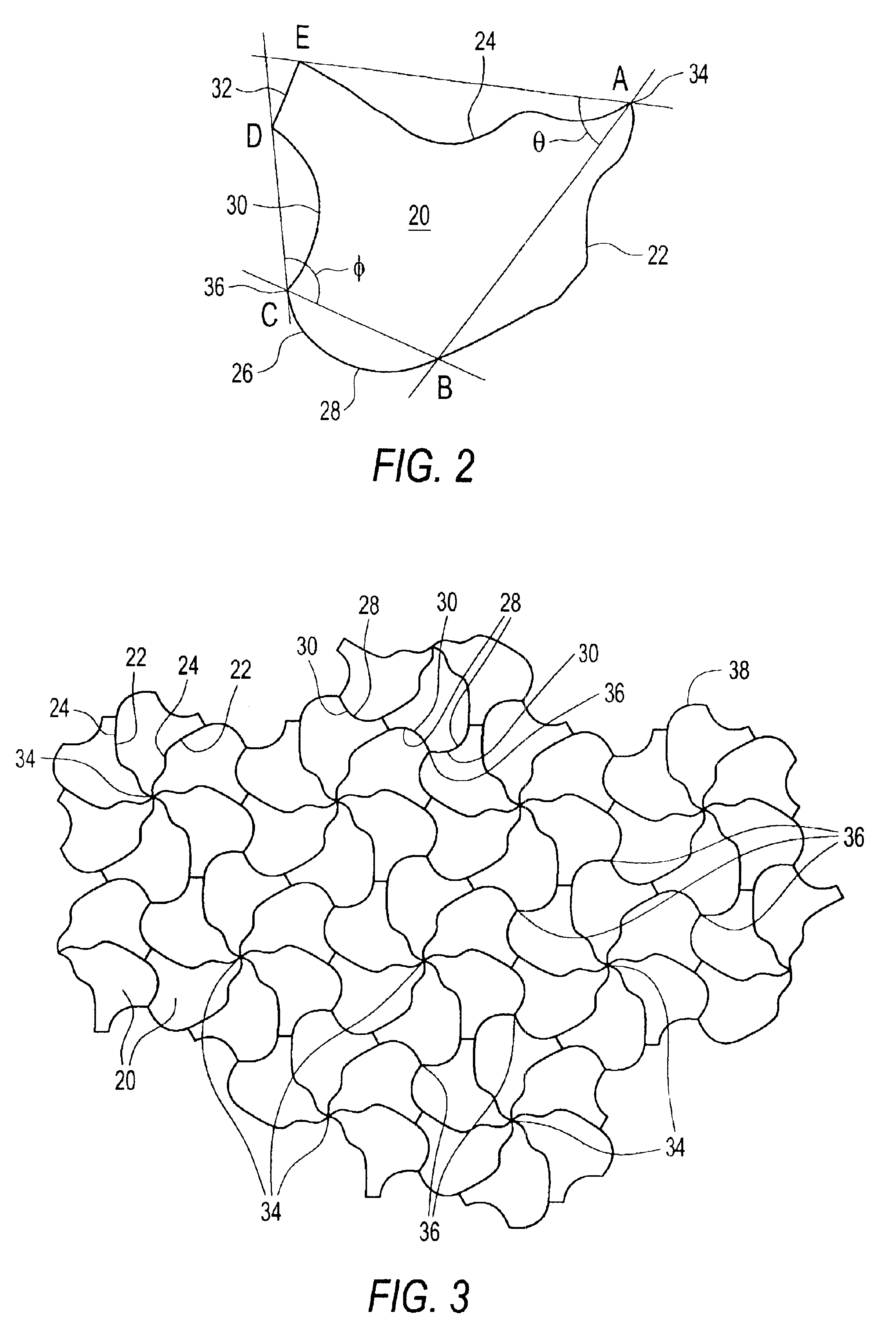 Irregular, rotational tessellation surface covering units and surface covering
