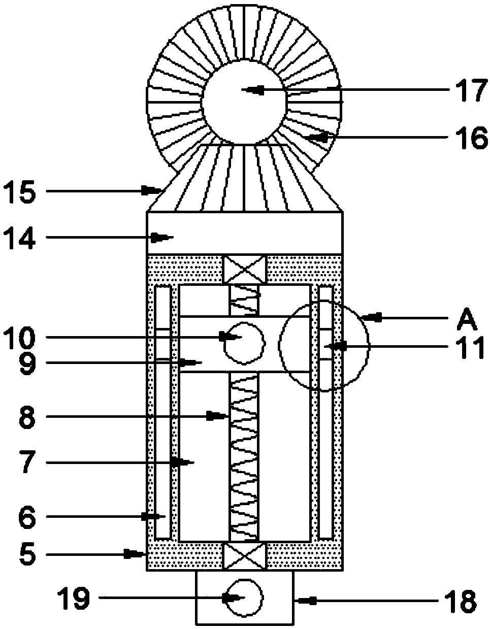 Portable spiral stirring device