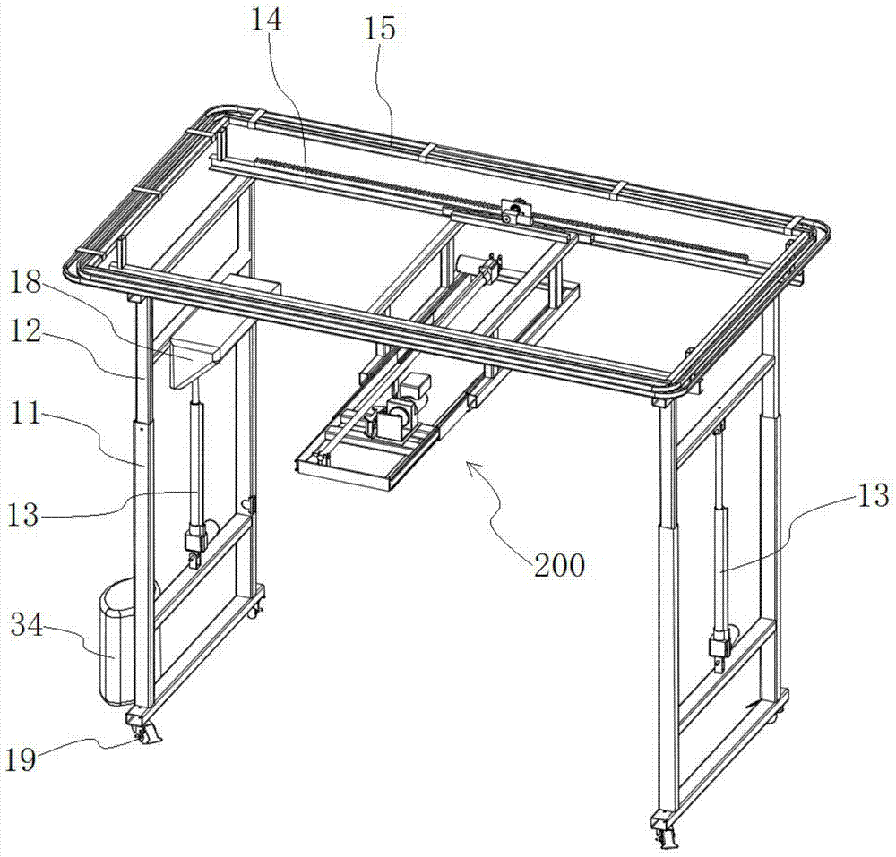 A bathing device for a paralyzed patient's bed