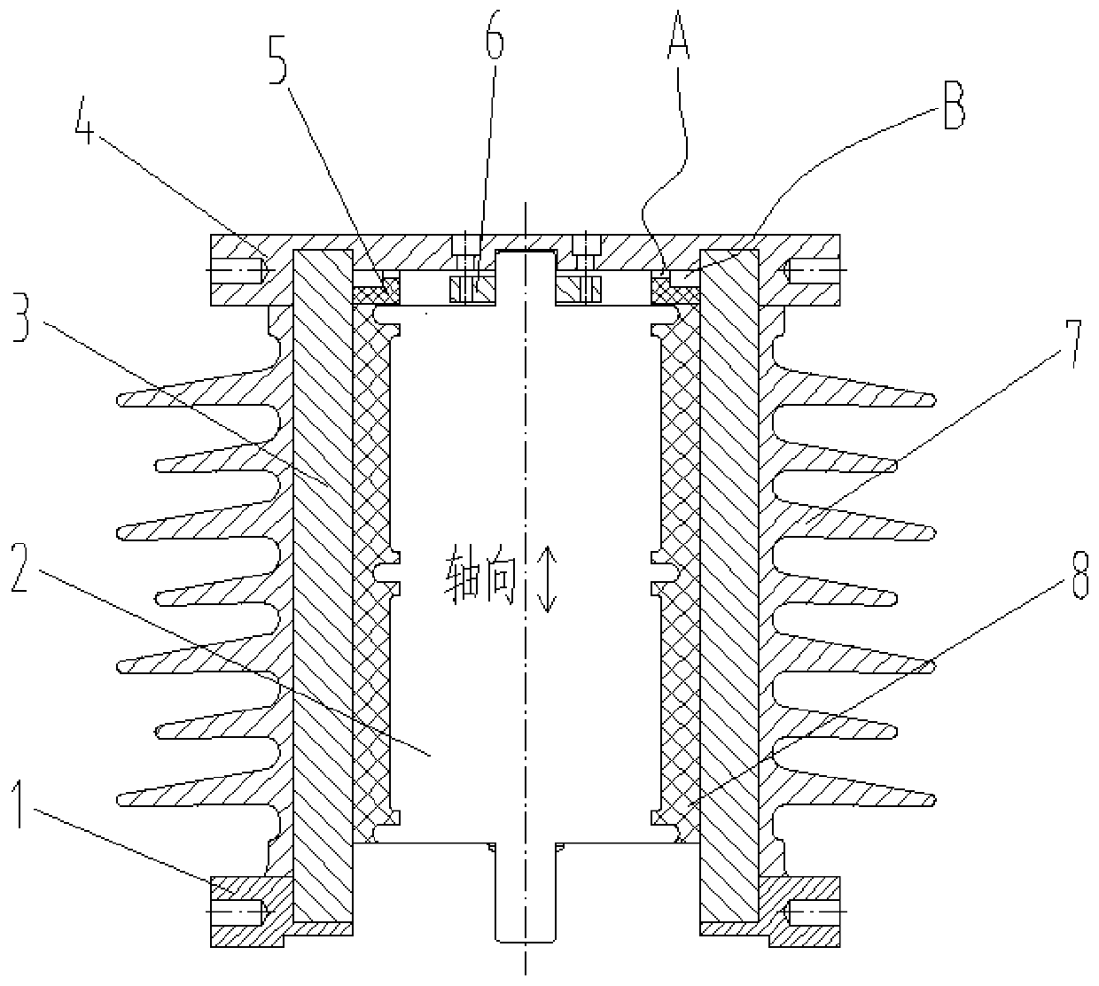 An insulator structure for protecting vacuum tubes
