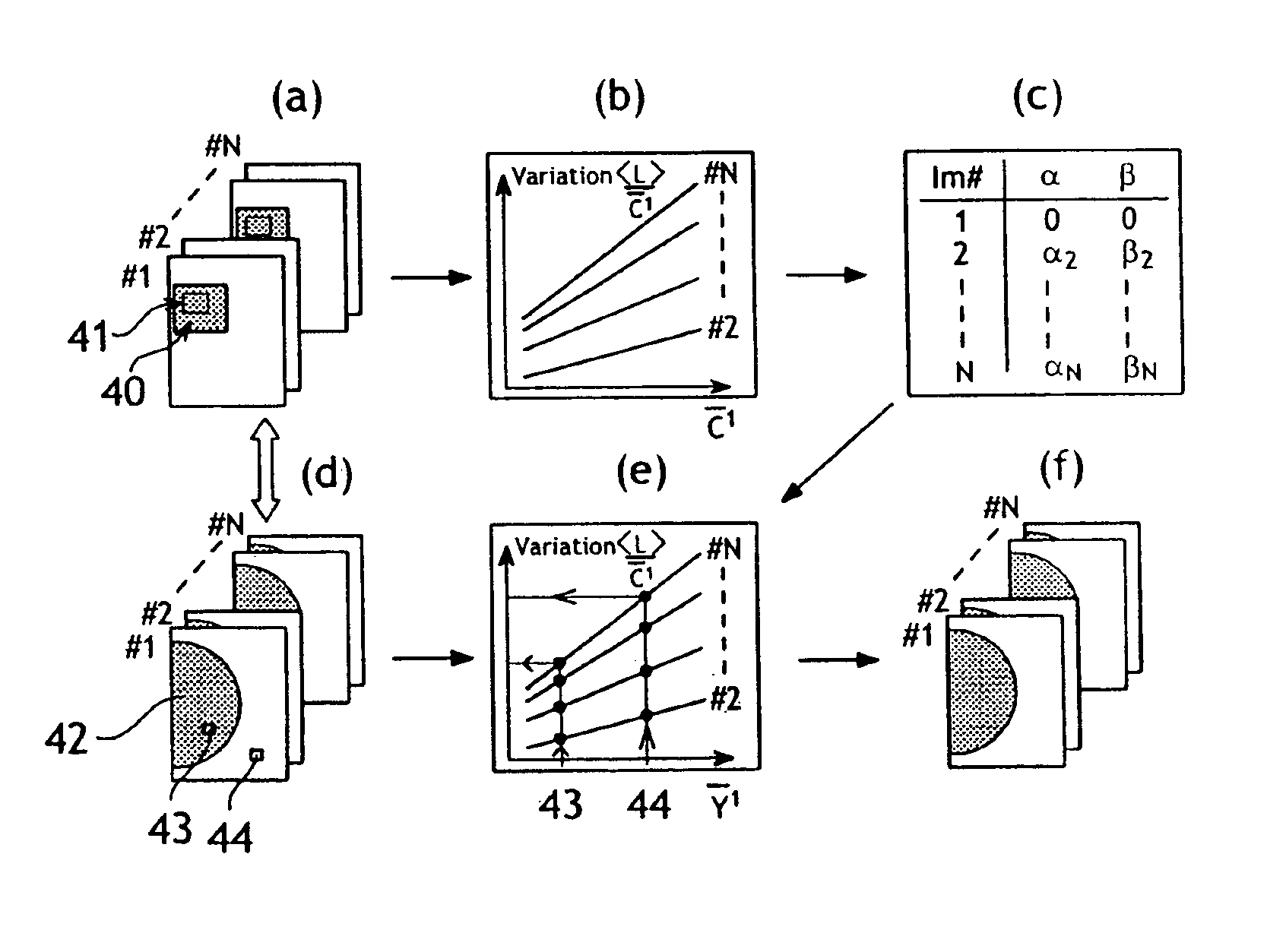 Method and apparatus for calibration and correction of gray levels in images