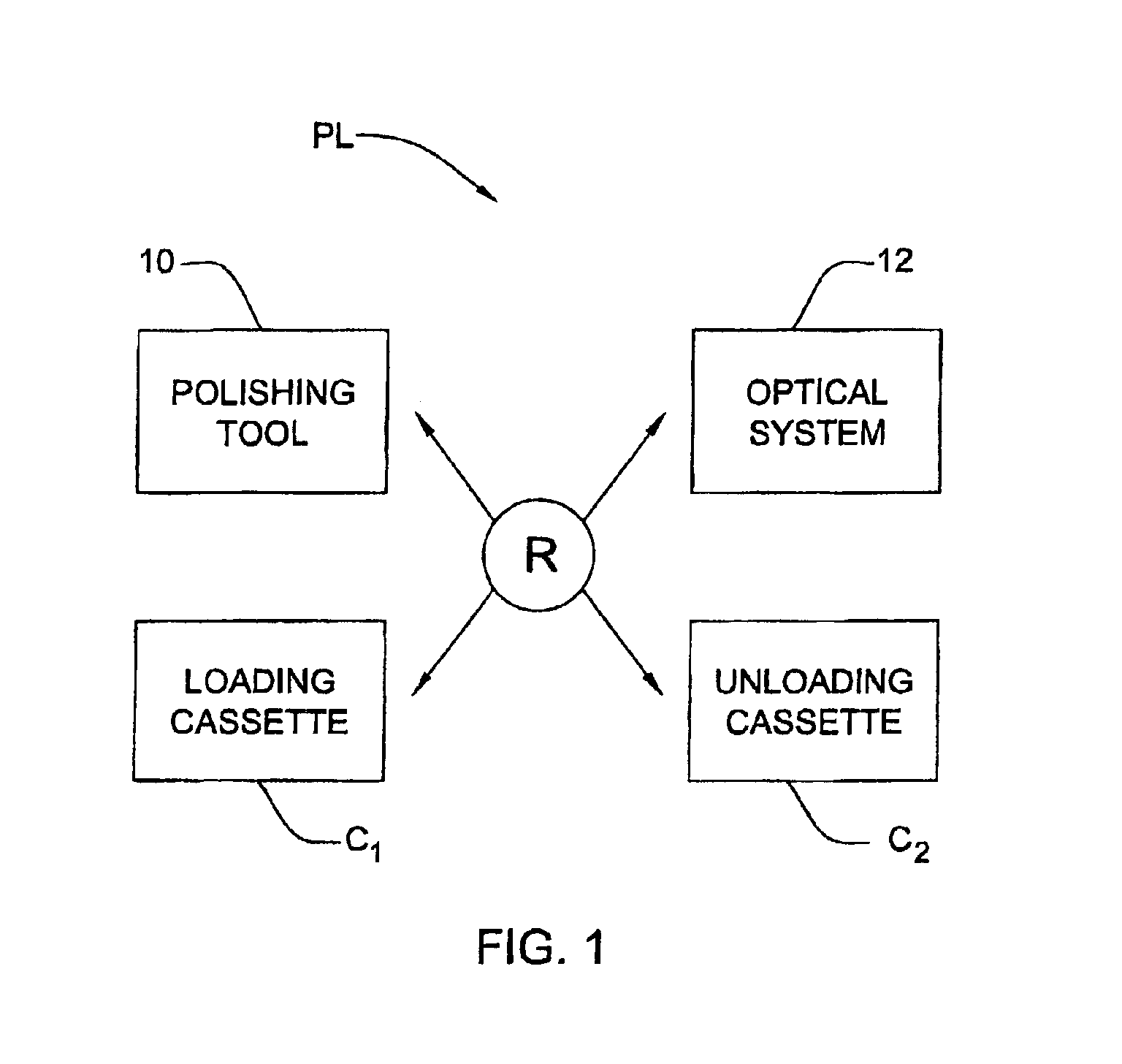 Method and system for monitoring a process of material removal from the surface of a patterned structure