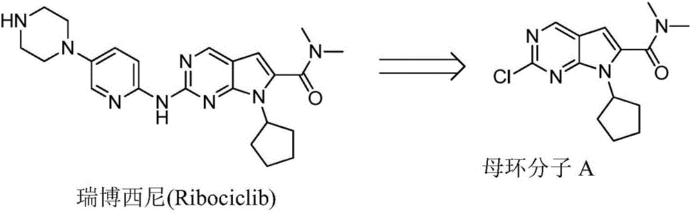 New synthesis method of ribociclib intermediate