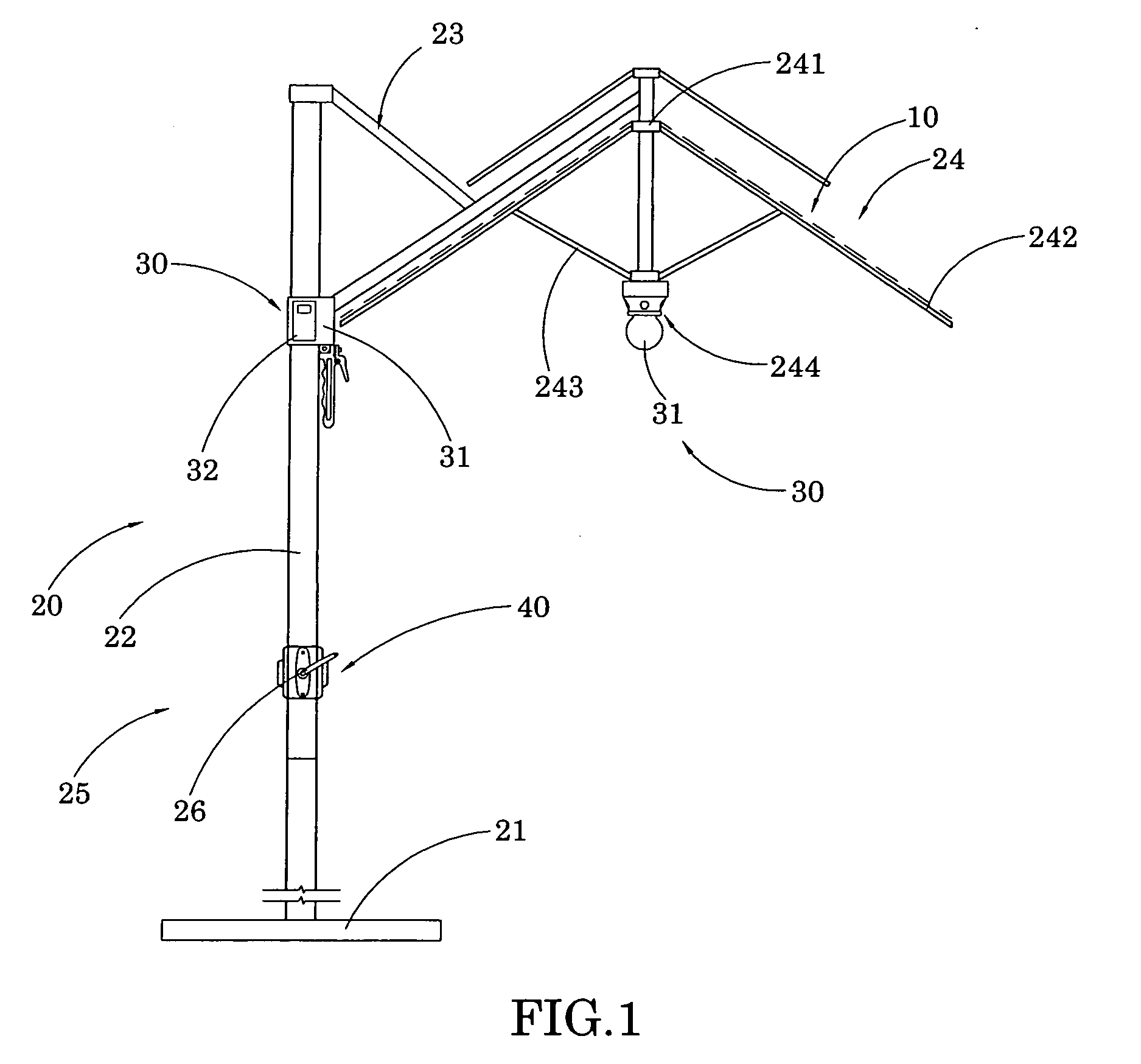 Electrical arrangement of shading device