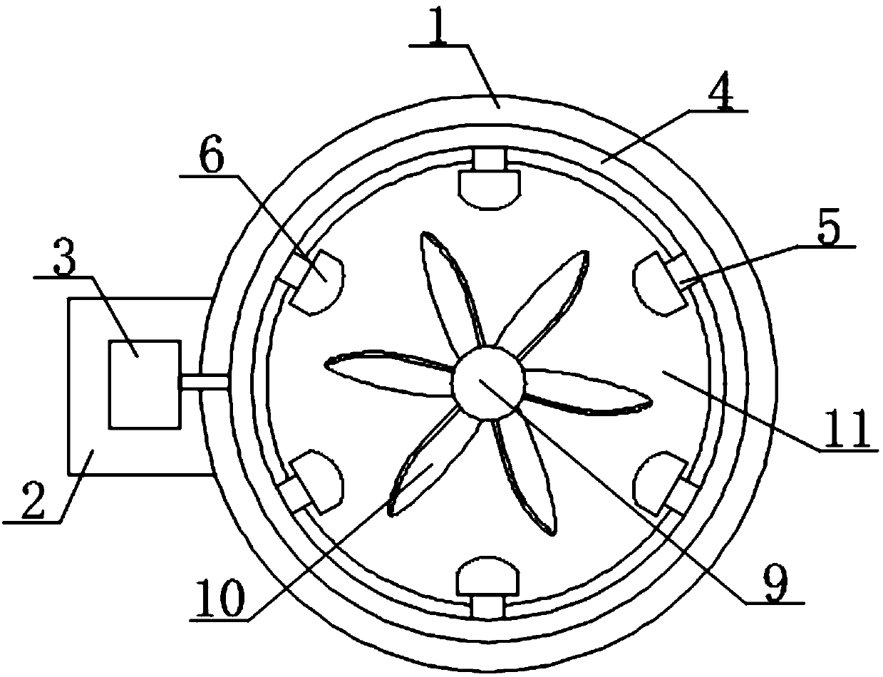 Stirring device for producing calcium hydroxide