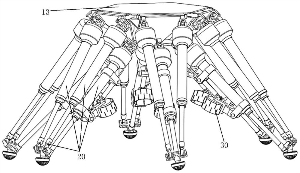 Wheel-foot mobile robot with parallel structure based on up and ups