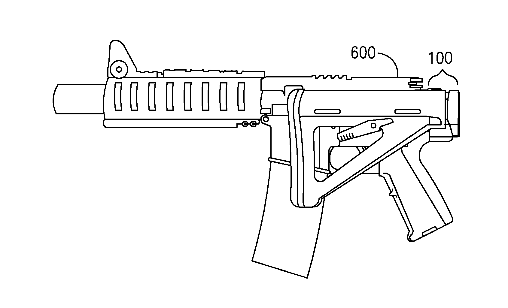 Folding stock adaptor for military-style assault rifles and a method for its use