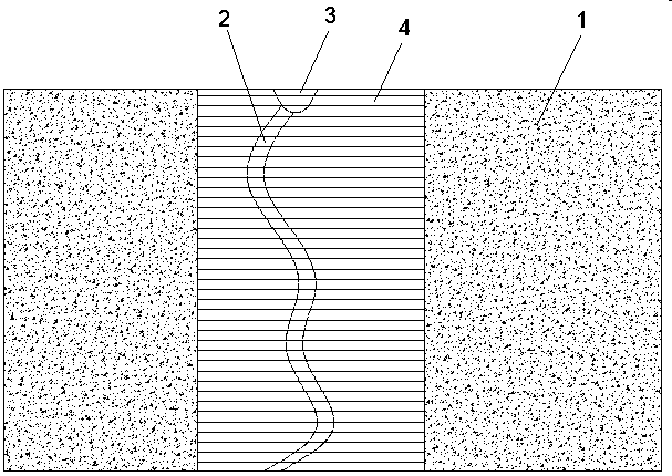 Crystal structure self-healing grouting method