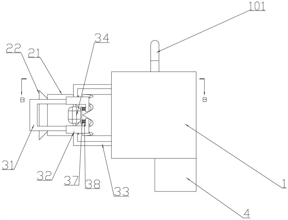 Freezer deicing device and using method thereof