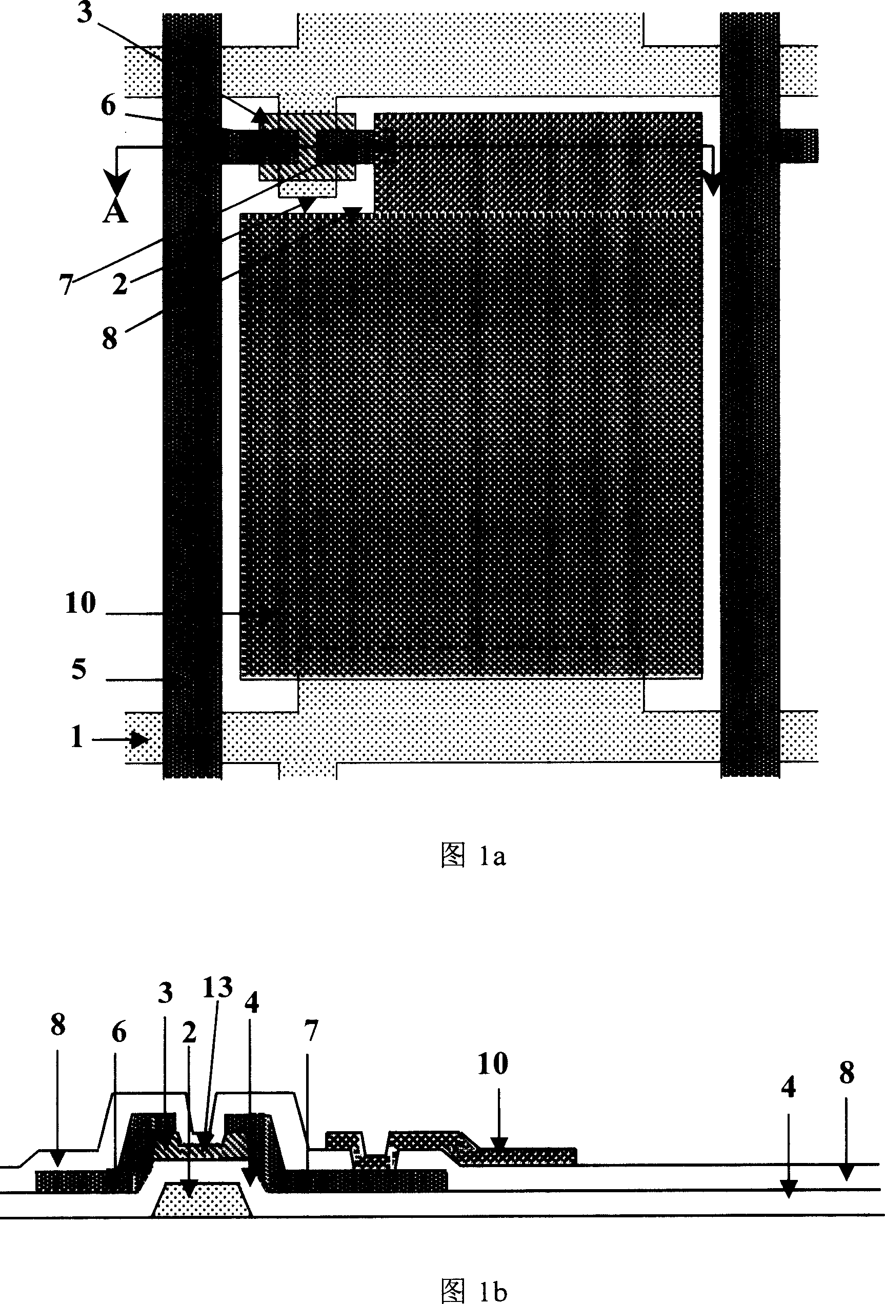 Array base board structure of thin film transistor liquid crystal display and its producing method