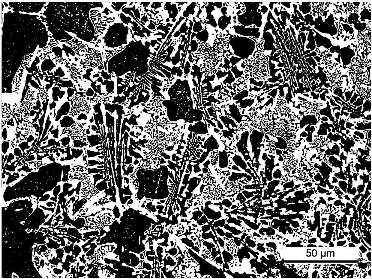 Cerium carbonate metamorphosed and toughened high-hardness alloy and casting method thereof