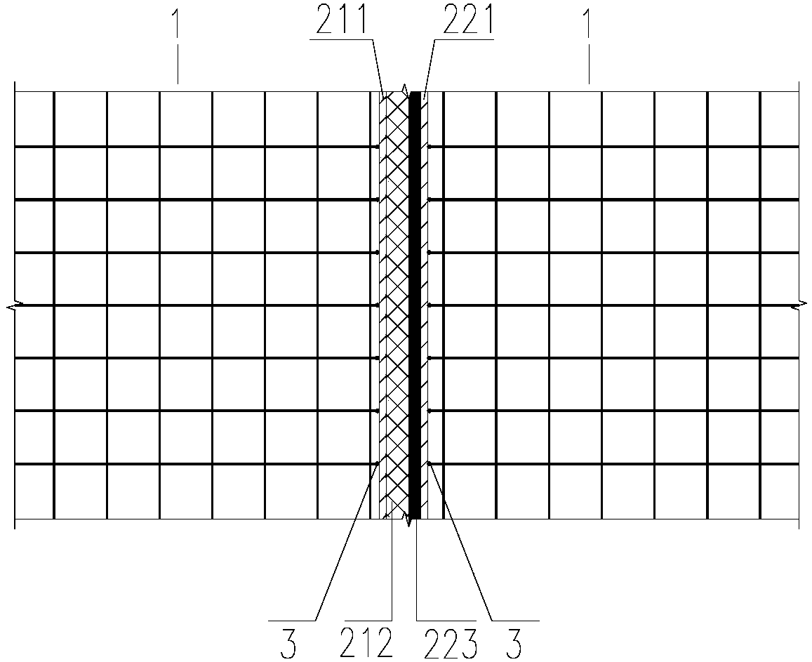 Basement exterior wall settlement joint waterproof structure and construction method thereof