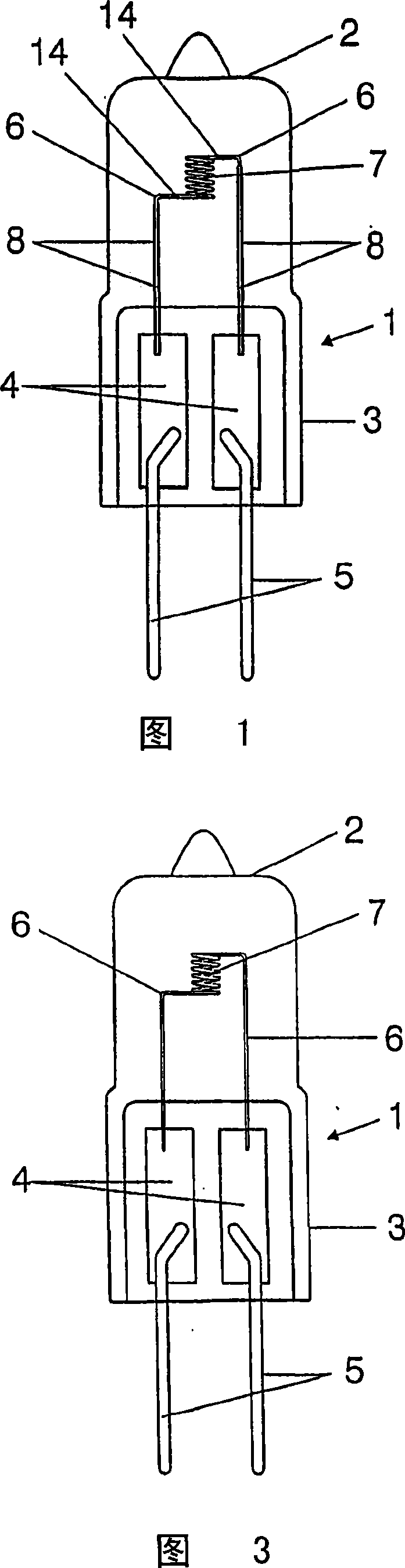 Light bulb containing an illumination body that contains carbide