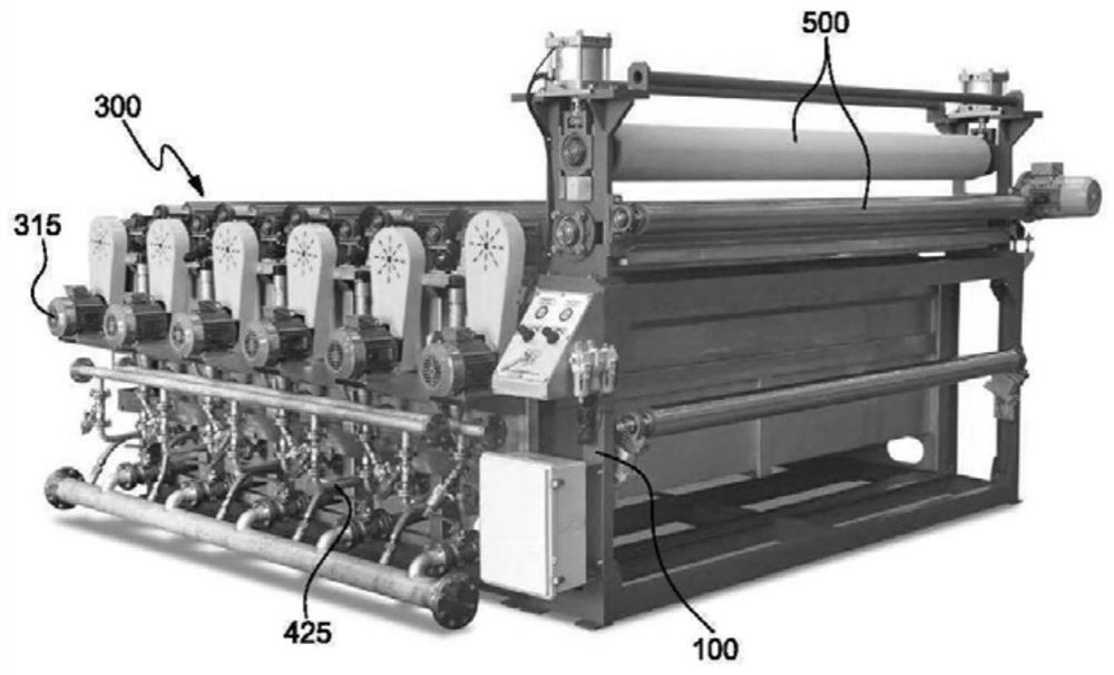 Loosening and refining device for cloth pretreatment