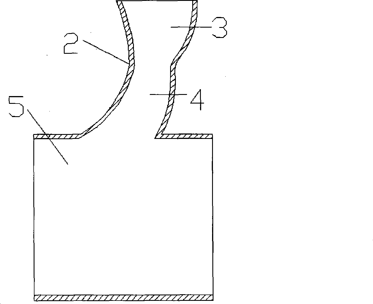 Module type pulse conversion turbocharging system with scaling type exhaust pipe