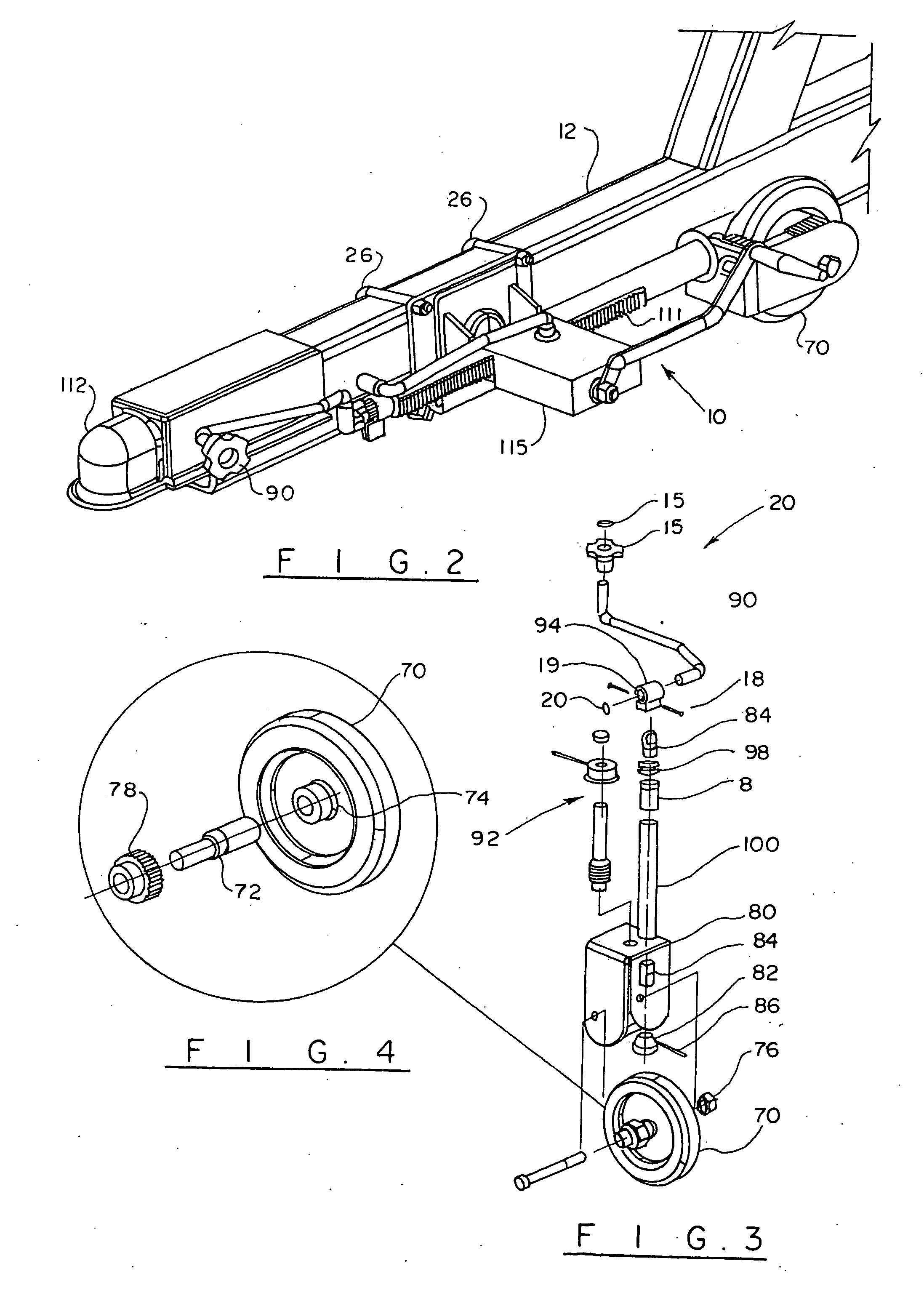 Connector assembly for a trailer