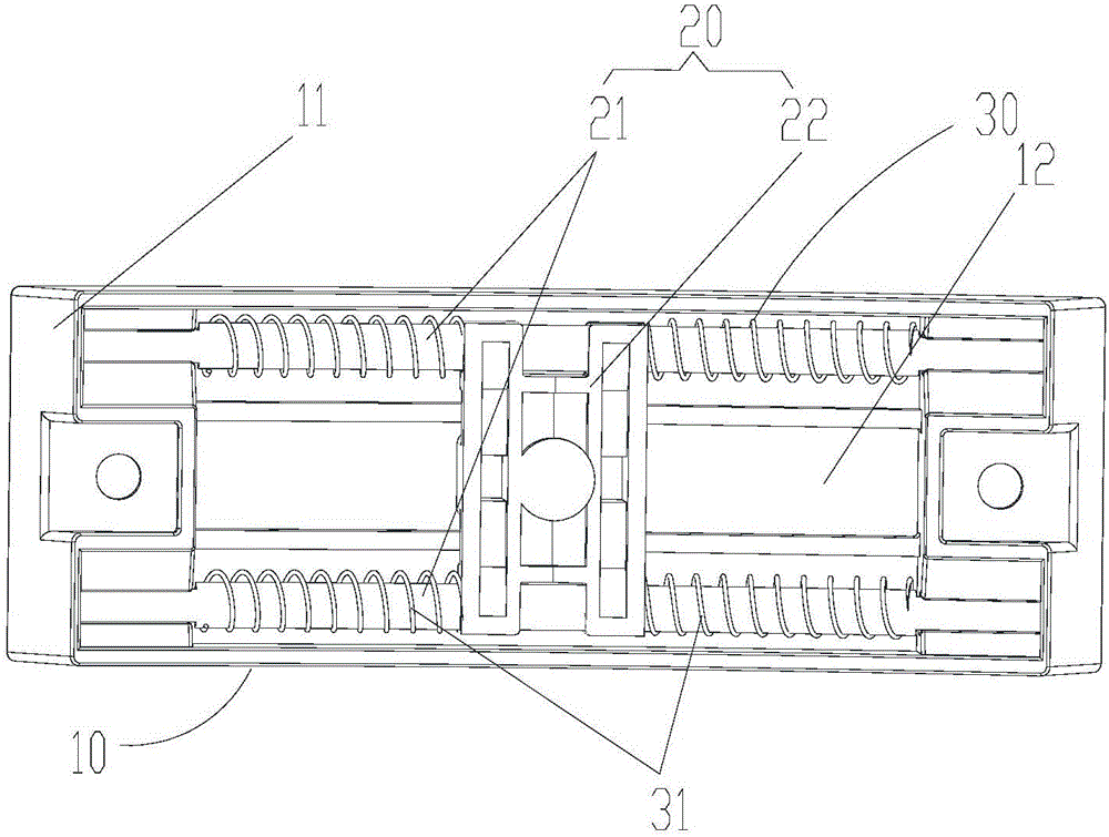 Hand clamping preventing structure and air conditioner with same