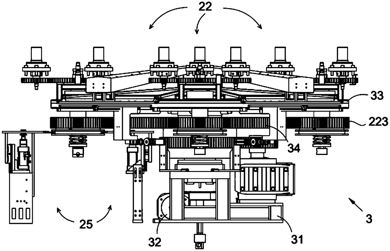 Two-stage planetary gear transmission mechanism for three-dimensional (3D) curved glass polishing machine