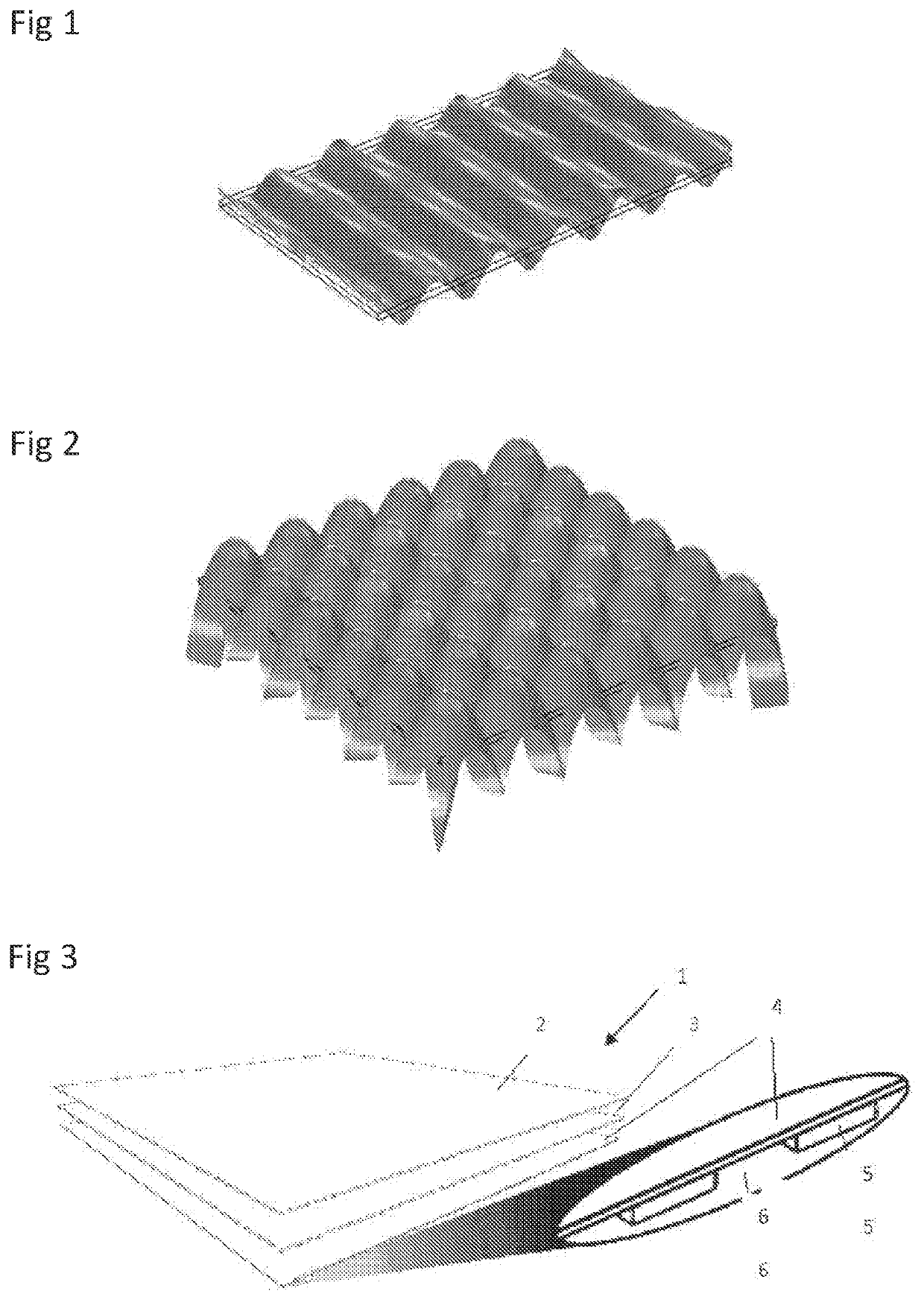 Haptic feedback device provided with stiffeners