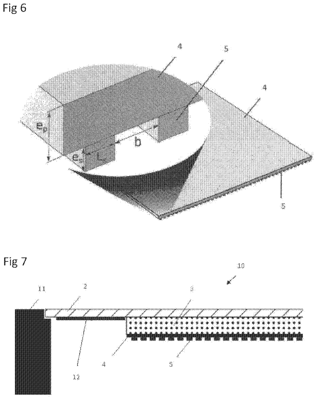 Haptic feedback device provided with stiffeners