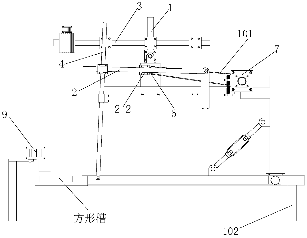 Bidirectional rapid pot returning, turning and shaking mechanism