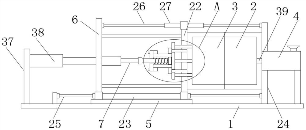Double-cylinder mold opening device of injection molding machine and working method thereof