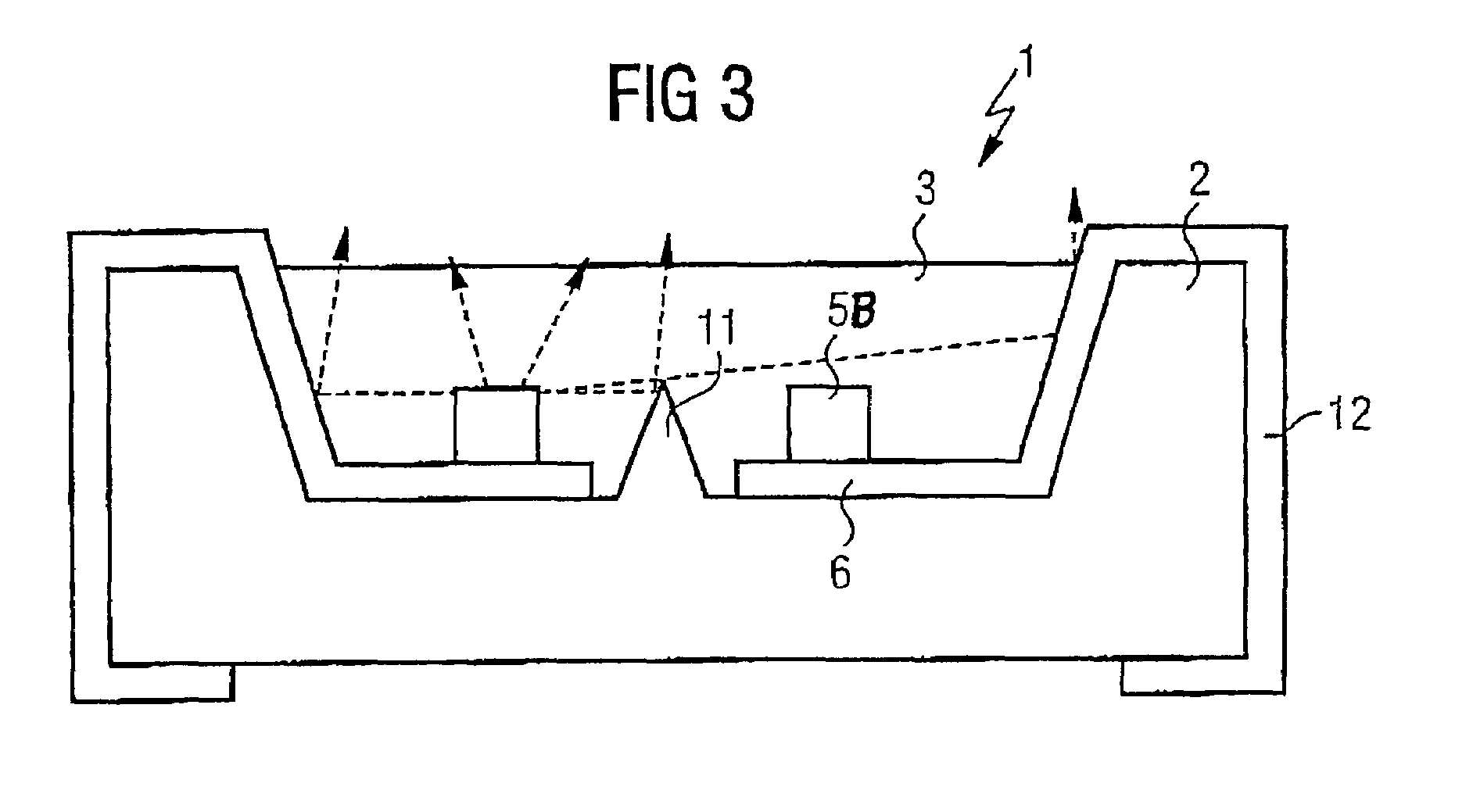 Component comprising a large number of light-emitting-diode chips