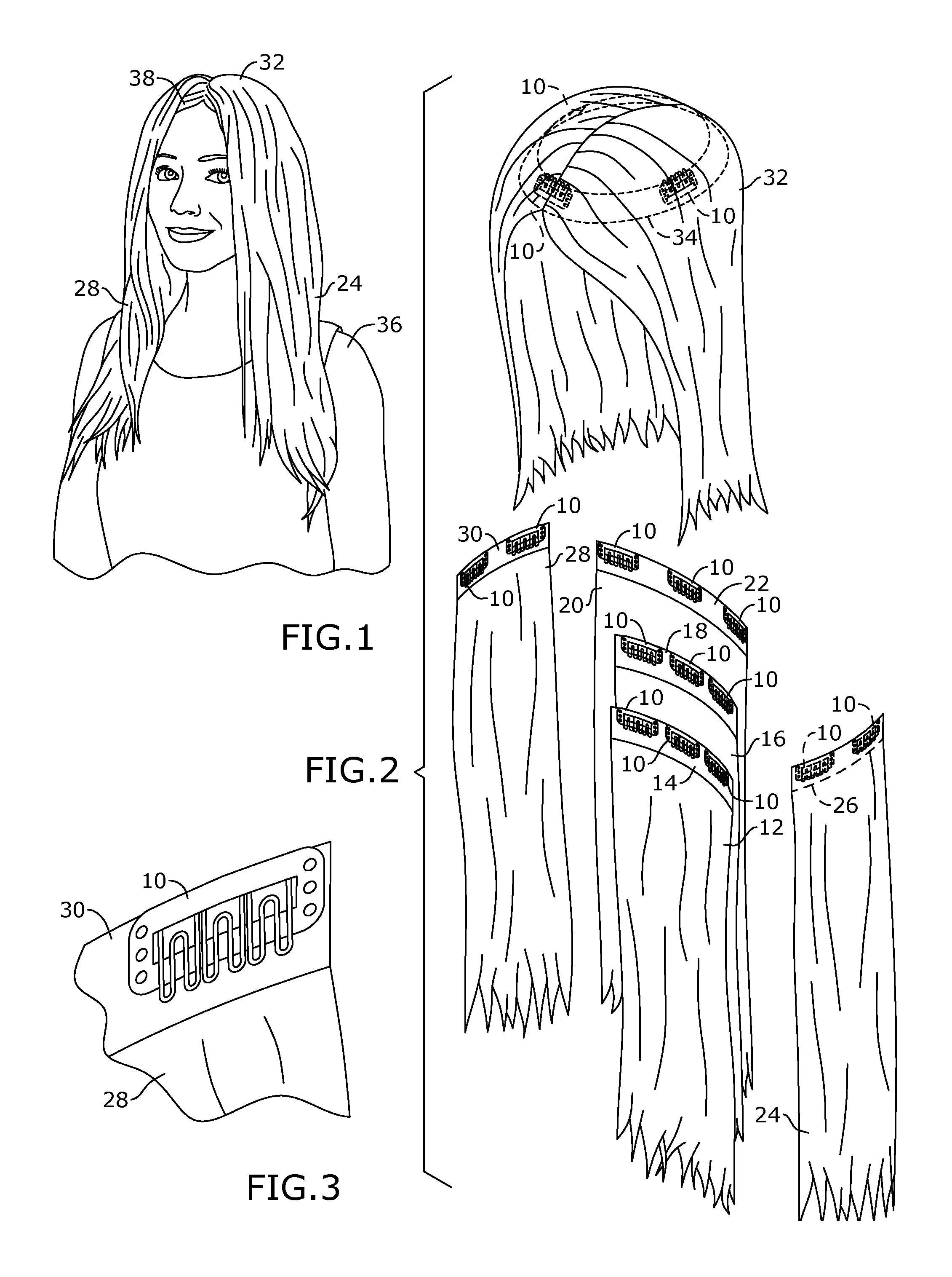Hair extensions and topper and method for using the same